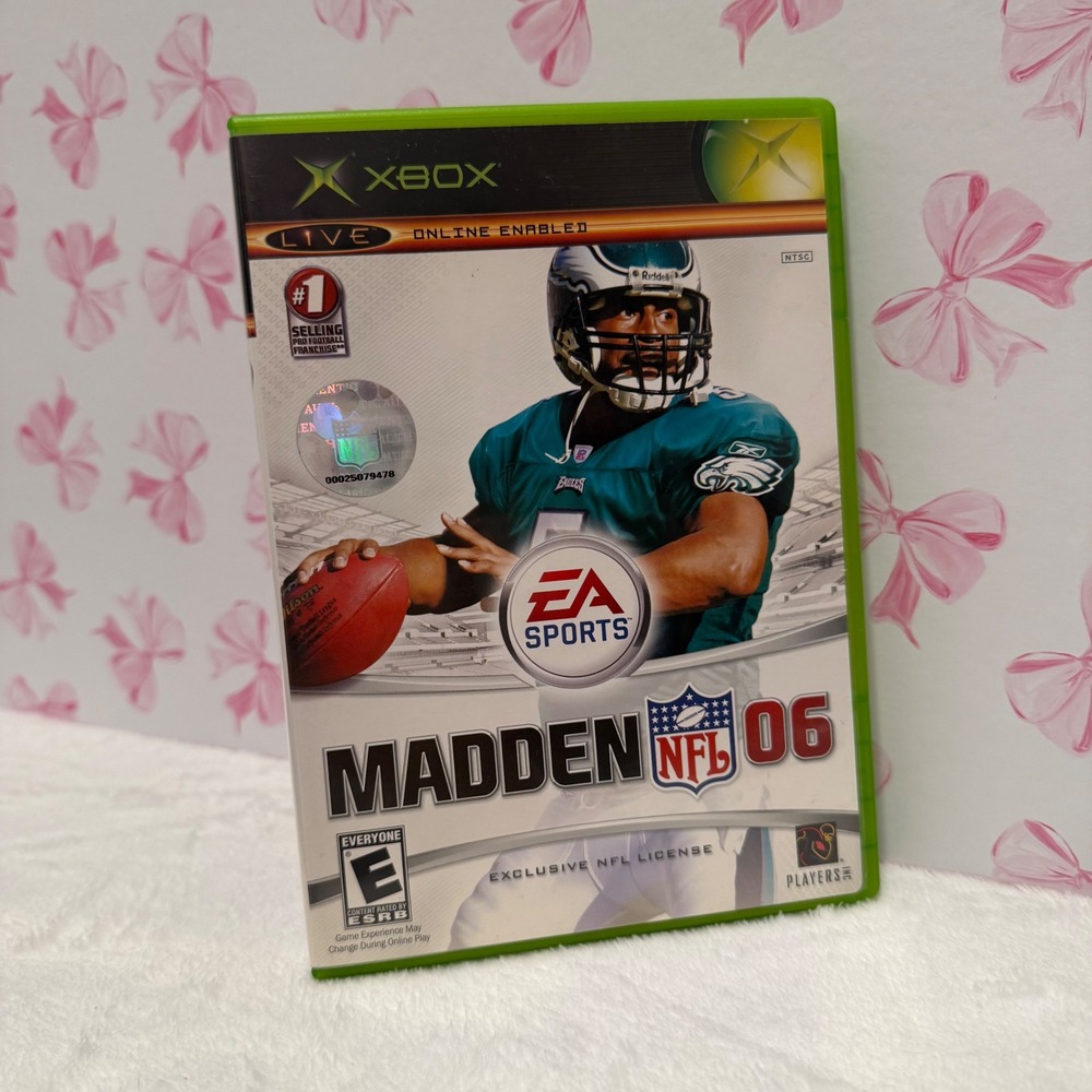 Madden NFL 06 Xbox Video Game Complete with Case and Disc